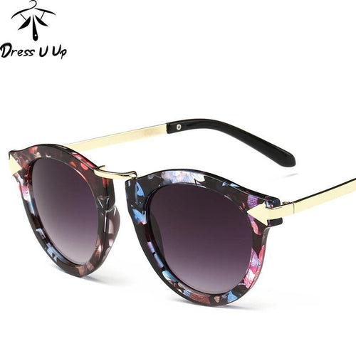 New Vintage Designer Retro Round Sun Glasses - GG Classy Boutique 