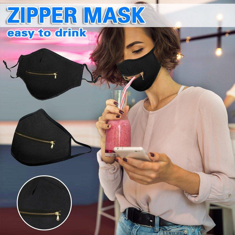 Fashion Zipper Face Mask - GG Classy Boutique 