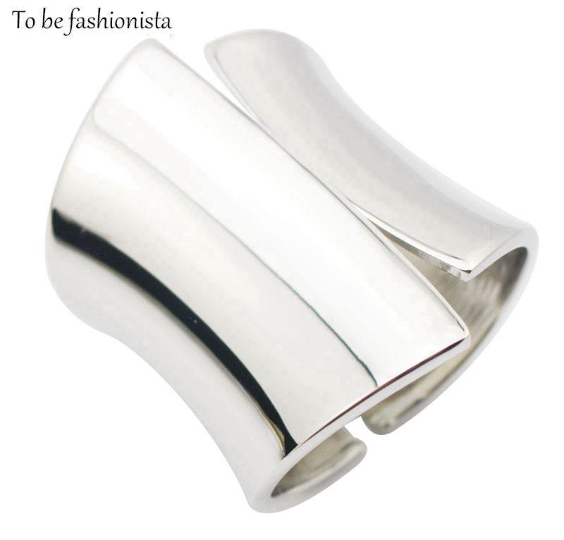 Silver Cuff Bangle Bracelet - GG Classy Boutique 