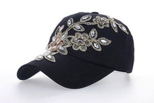 Variety Rhinestone &Crystal Cotton Denim Hat - GG Classy Boutique 