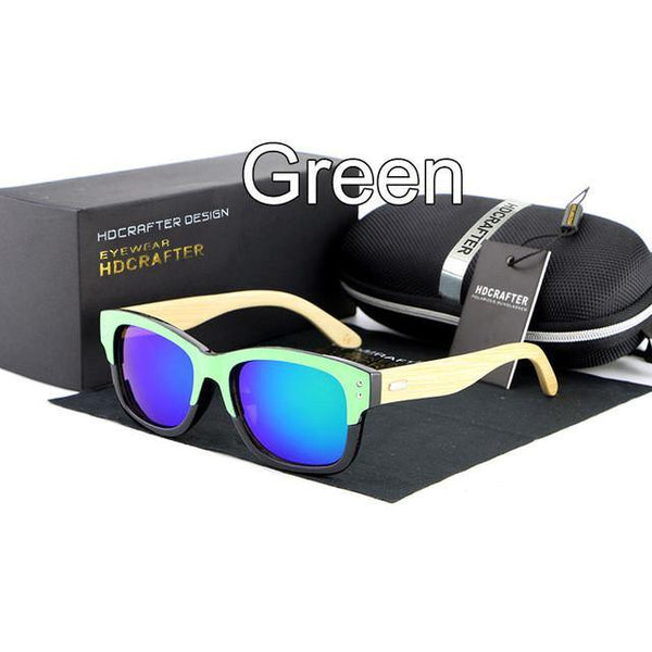 Women Mirror Bamboo Sunglasses - GG Classy Boutique 