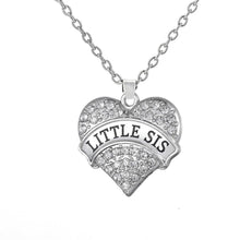 Sister's Crystal Heart Pendant - GG Classy Boutique 