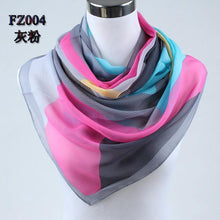 Women Silk Chiffon Scarf Geometric Print - GG Classy Boutique 