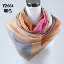 Women Silk Chiffon Scarf Geometric Print - GG Classy Boutique 
