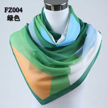 Women Silk Chiffon Scarf Geometric Print - GG Classy Boutique 